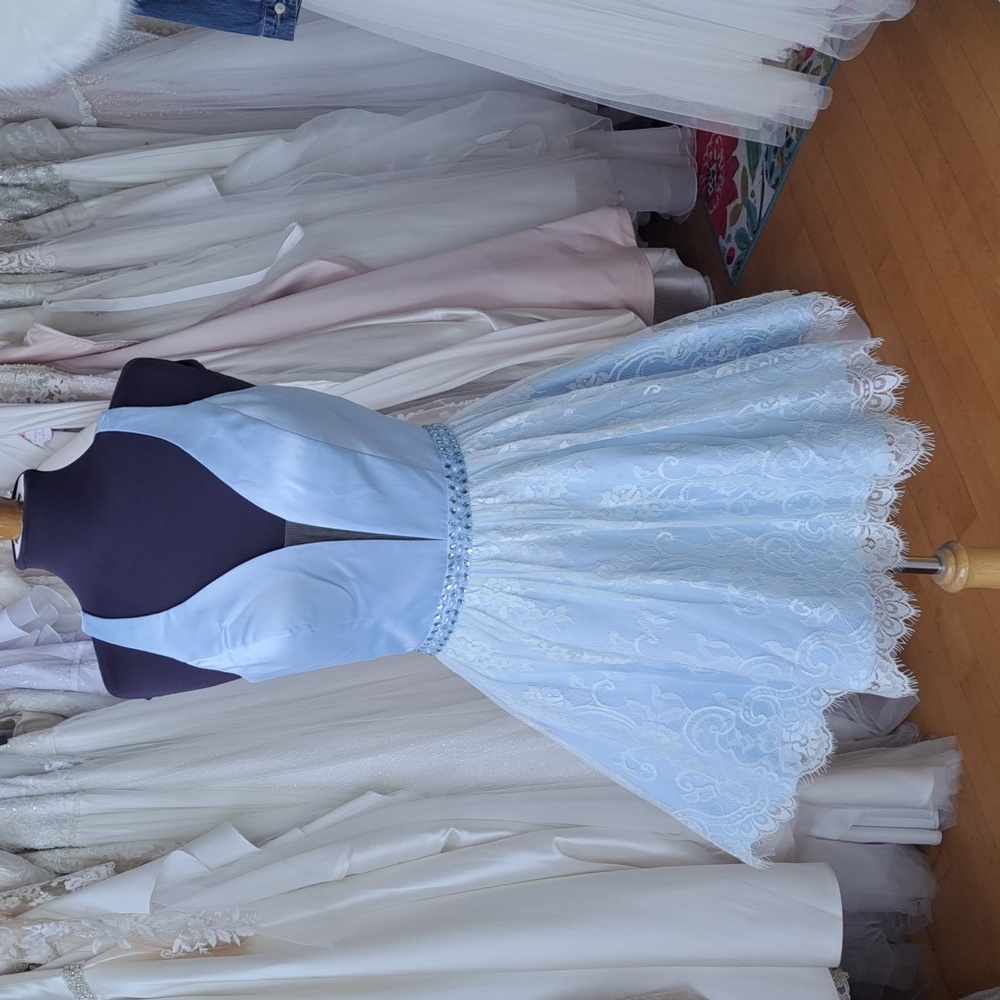 Baby blue dress